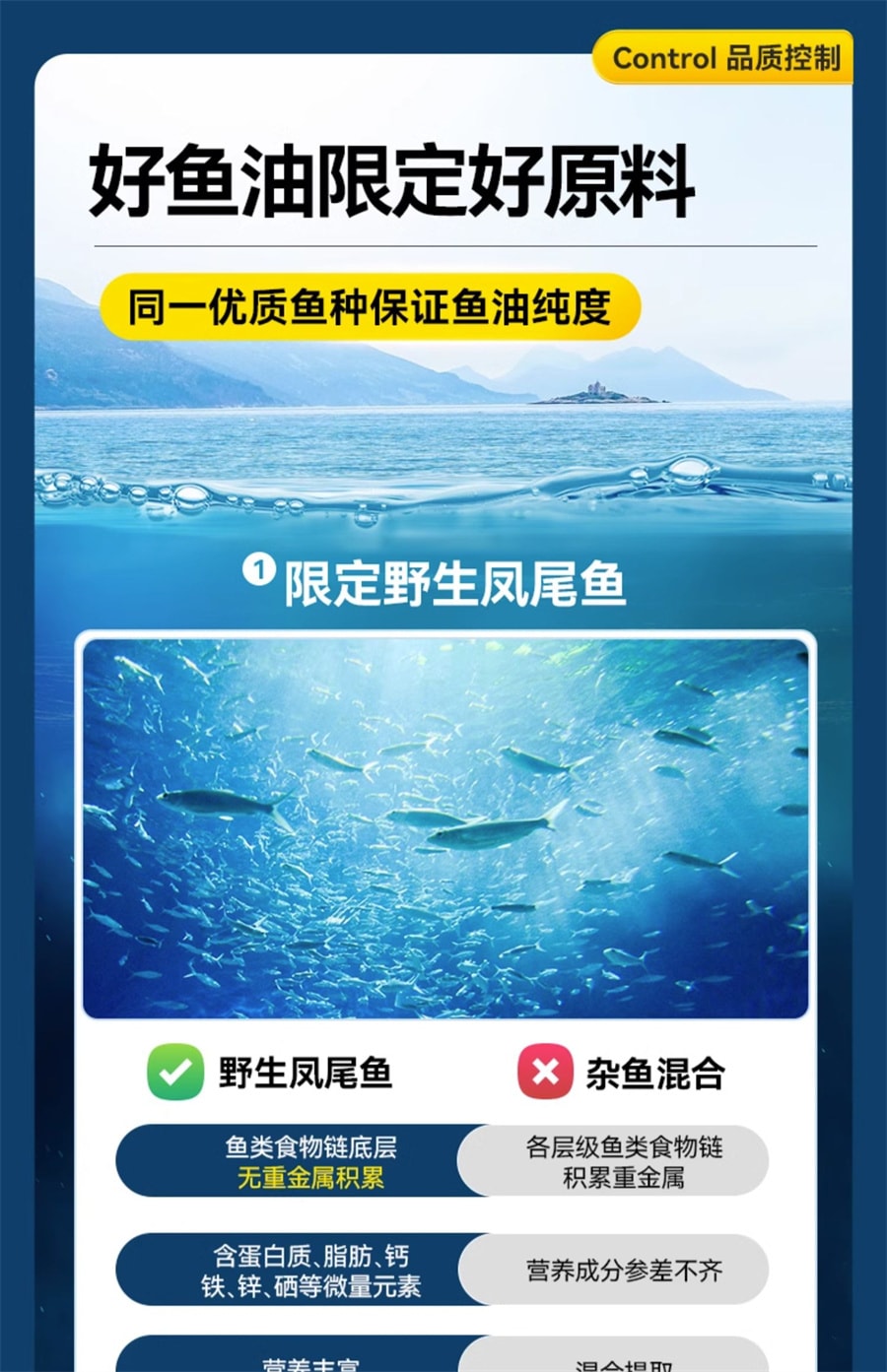 【中国直邮】莱特维健 金至深海鱼油90粒/盒omega3软胶囊非鱼肝油正品