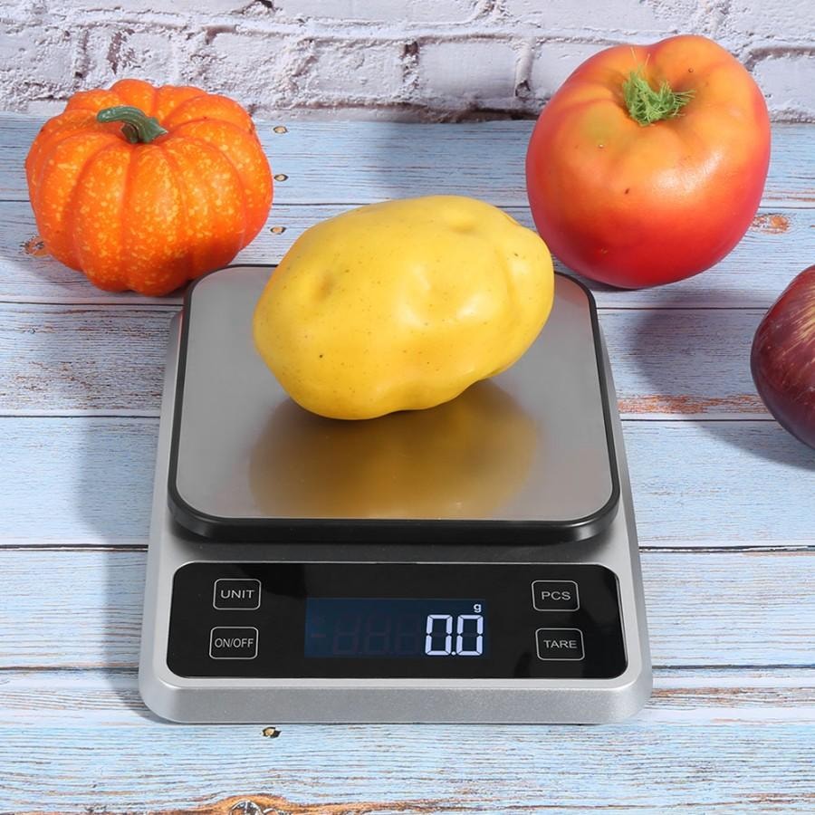 【美國現貨 本土直郵】 美國 法提娜 廚房電子秤 烘焙電子秤 便攜式 電子秤 銀色 5kg/0.1g 廚房小工具 不含電池發貨