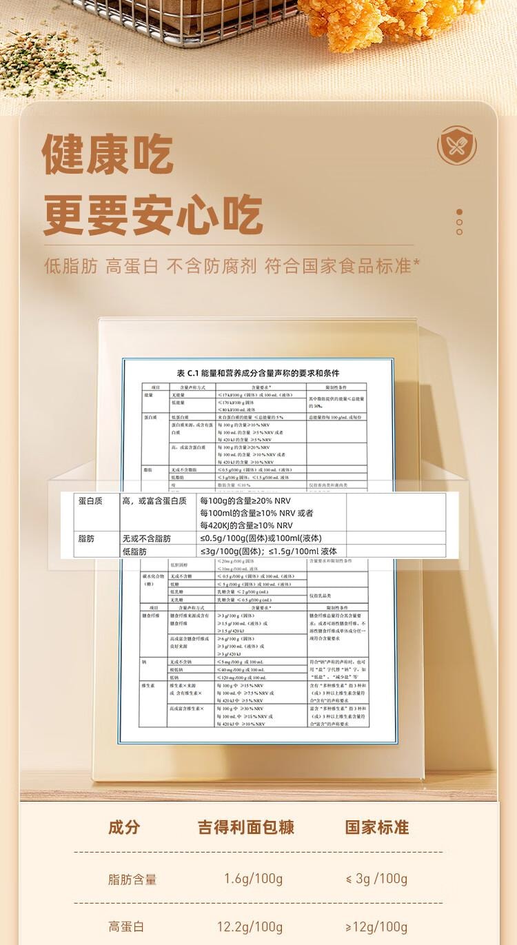【中国直邮】 吉得利 面包糠260g 袋装 油炸裹粉家用炸鸡炸虾烘焙原料