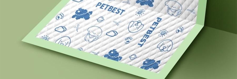 KIKOPALS Petbest系列 宠物厚实尿垫 带背胶可粘贴 宠物尿布 50p 45*60cm