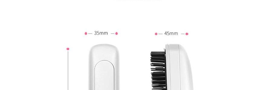 K·SKIN金稻 头皮按摩梳 防静电梳 负离子红光电动按摩梳子 护发防脱保健梳 KD3801 白色