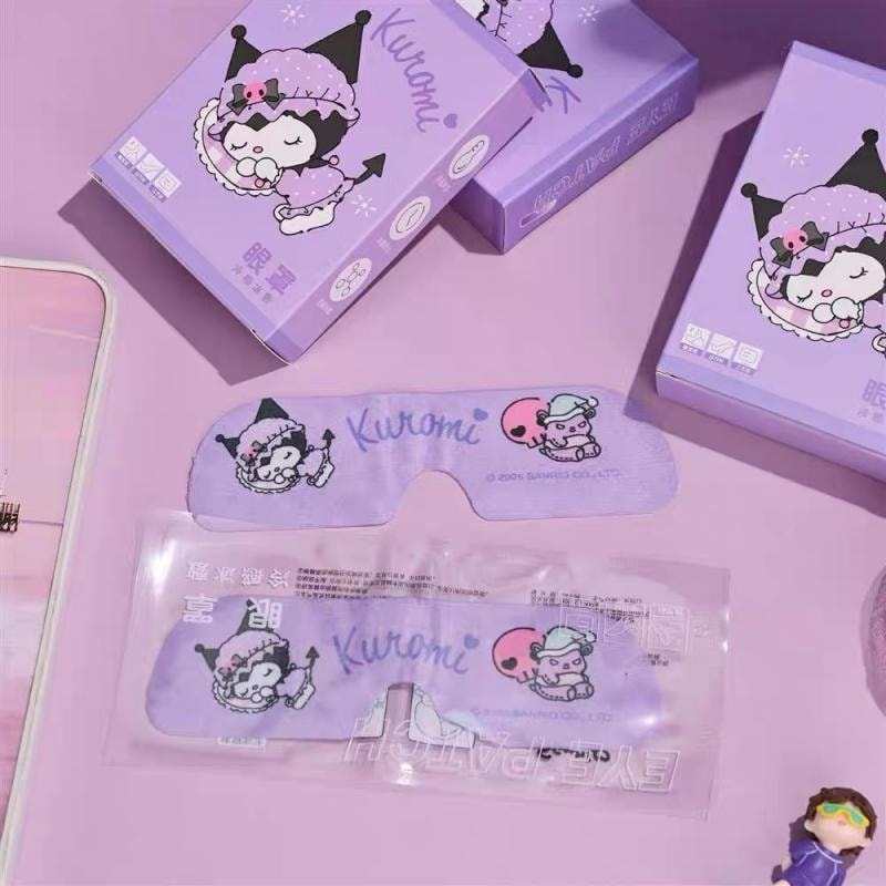  FOXTAIL SANRIO 三麗鷗冰敷眼罩 緩解眼部疲勞 一次性 卡通冰涼眼貼 - 1盒(6片裝) 美樂蒂