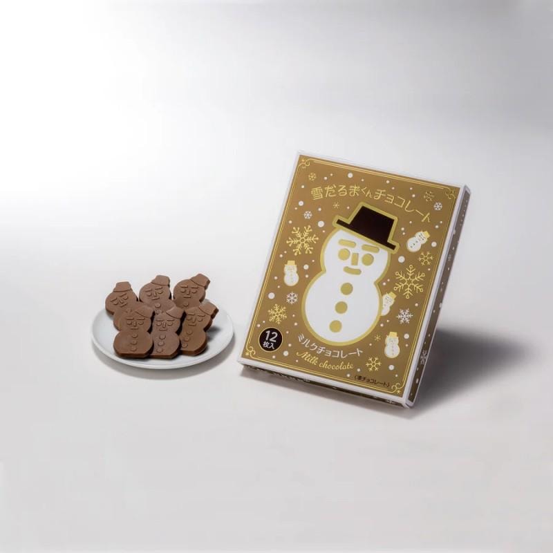 【日本直邮】 日本 石屋製菓 高级白色恋人 圣诞限定 雪人牛奶巧克力 12枚装