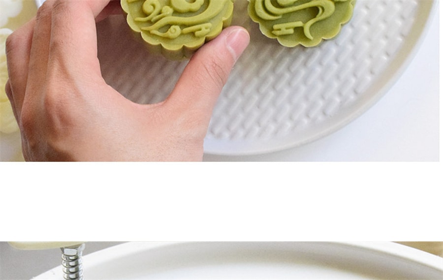 【中國直郵】鑫友月餅模具50克手壓立體糕點製作 祥雲月餅