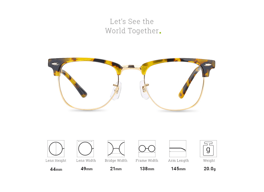 Digital Protection Eyeglasses: Yellow (DL43051)