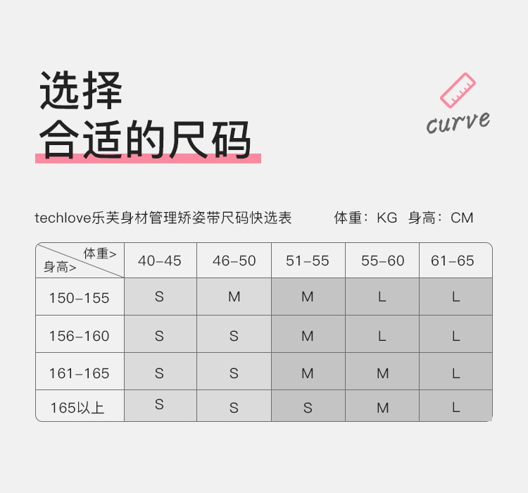 【中國直郵】樂芙雨琦同款矯正器糾正駝背成人兒童 耀夜黑S碼
