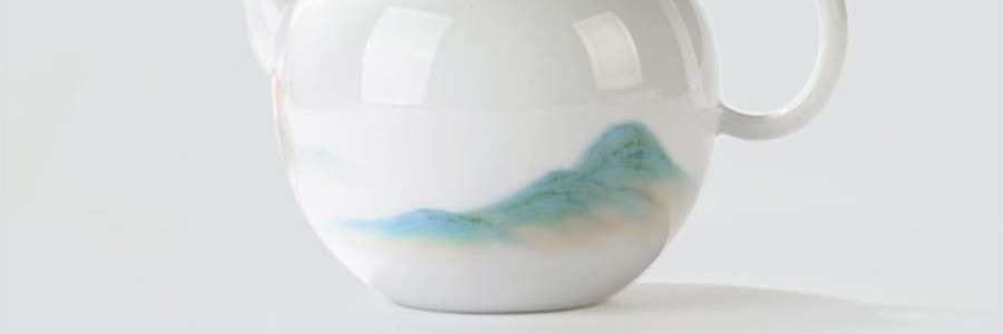 蓝印东方 景德镇陶瓷中式泡茶壶茶具套装 壶*1、杯*4、公道*1、包装*1【石上-千里江山】