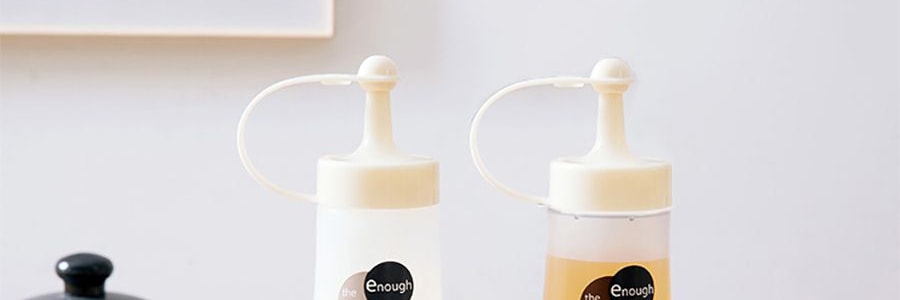日本INOMATA 酱料调料 收纳分装瓶  白色 1pc 可挤压有封口 适合蚝油番茄酱色拉油等各种酱料