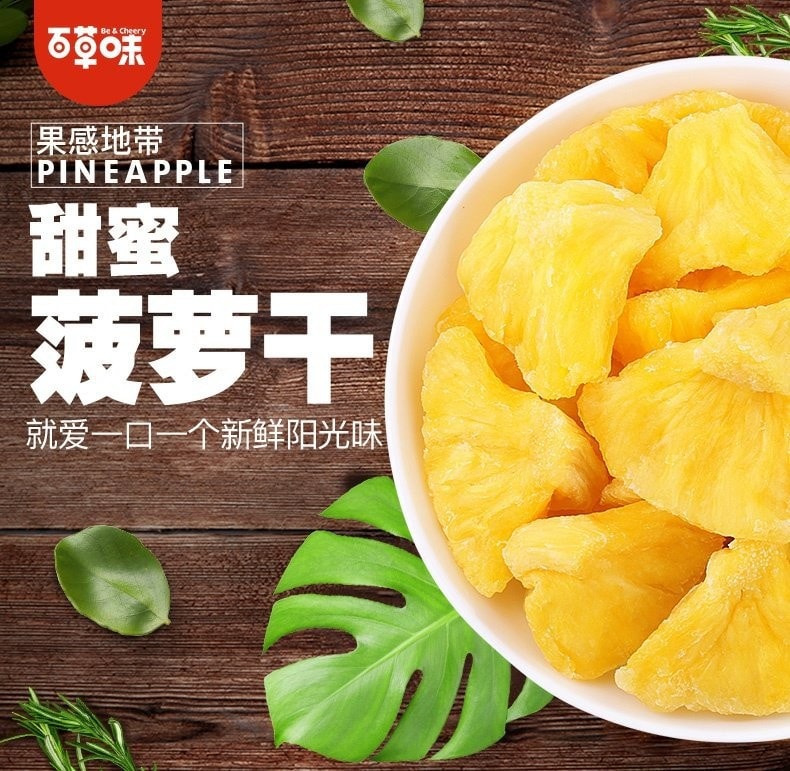 中国 百草味 菠萝干100g