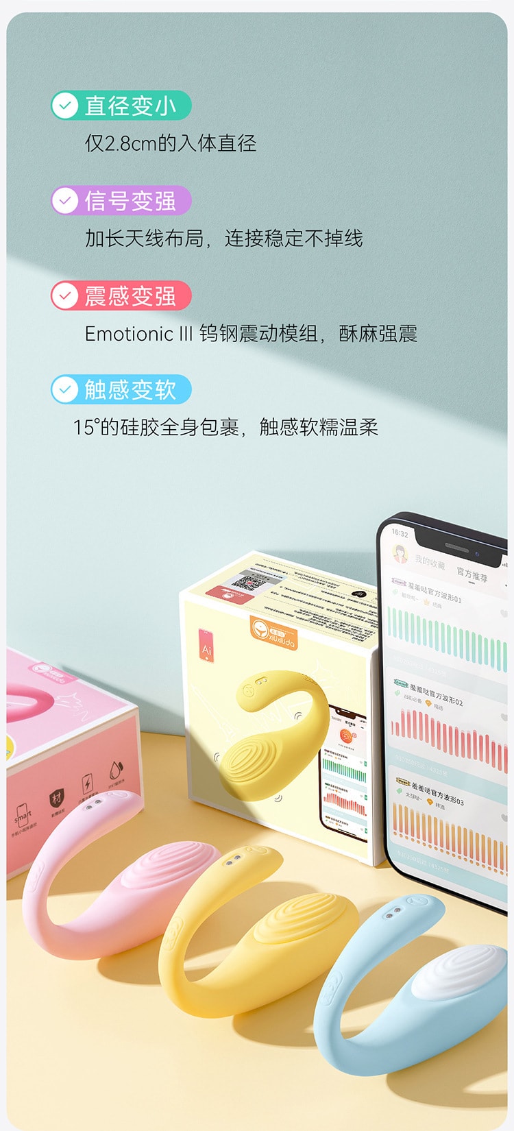 【中国直邮】羞羞哒 情趣用品 女用震震蛋远程遥控跳蛋 蜜桃粉