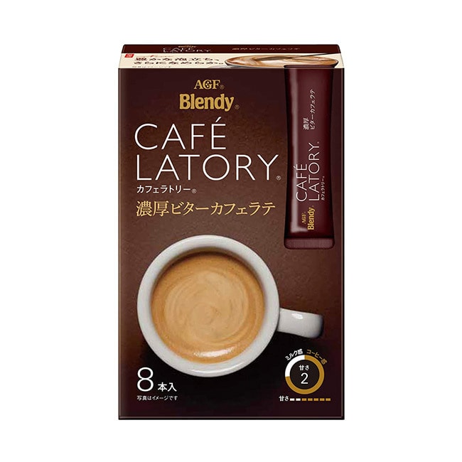 【日本直效郵件】AGF CAFE LATORY 醇厚微苦拿鐵咖啡 8條入