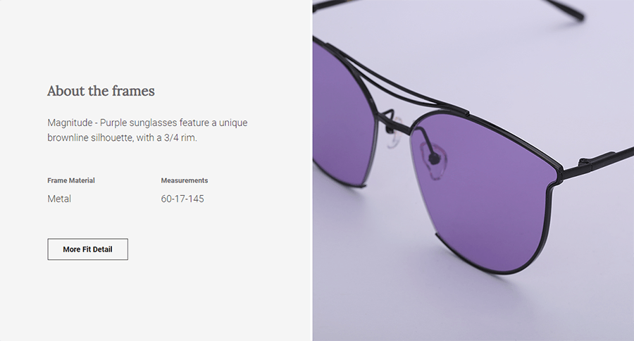 Fashion UV Sunglasses: Magnitude - Purple (DL82025 C2)
