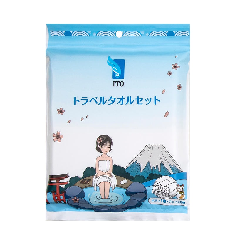 日本 ITO 浴巾旅行套裝包(1 浴巾 + 2 面巾) 3pcs