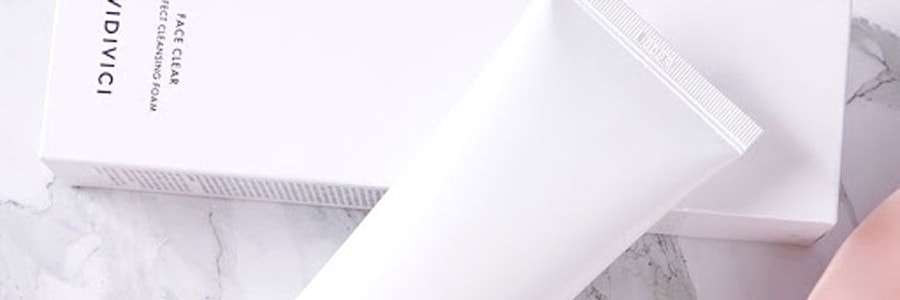 韓國VIDIVICI 淨顏美膚深層清潔女神洗面奶 氨基酸潔面乳 溫和清潔 控油保濕 通透亮白 120ml 小紅書爆款 敏感肌可用