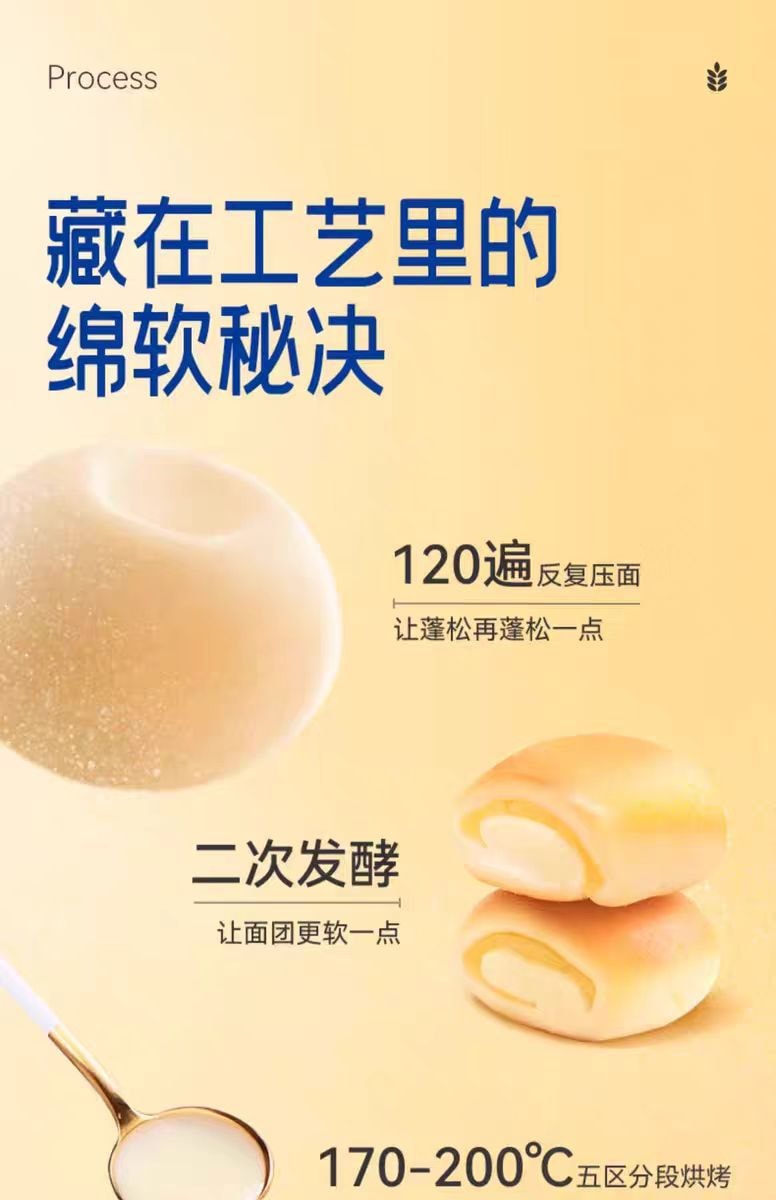 [中国直邮】豪士早餐小面包380g