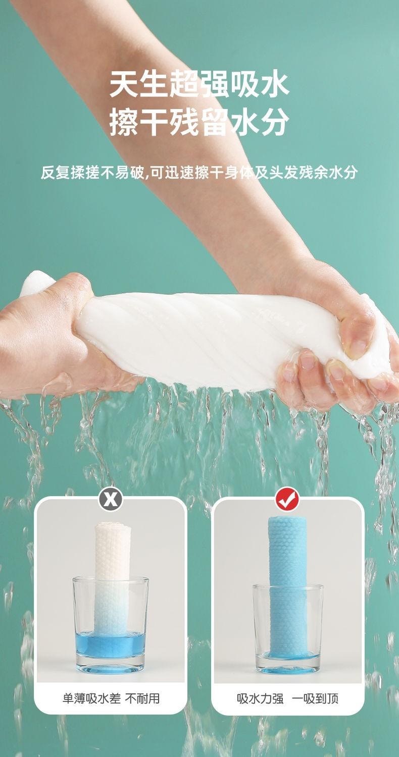  水月秦淮 0螢光旅行毛巾套裝 綿柔毛巾套裝4條毛巾+2條浴巾 【6條超值裝 】滅菌加厚 70*140 加大加厚浴巾吸水強勁沙灘旅行方便使用 一個套裝足夠雙人使用