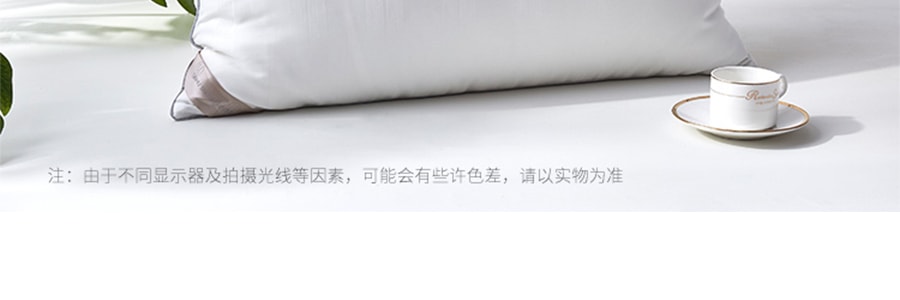 太湖雪 桑蚕丝枕头 填充枕芯柔软舒适单人抑菌 白色 48x74cm