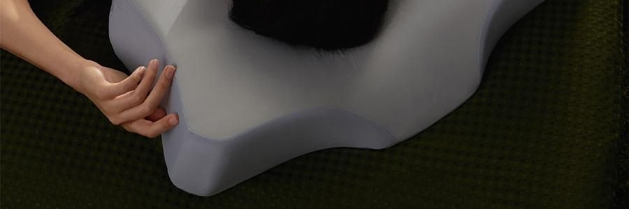 7C七西 蝶枕Air枕头护颈椎助睡眠 送礼推荐 人体工学枕头 樱花粉 600×400×110/90mm