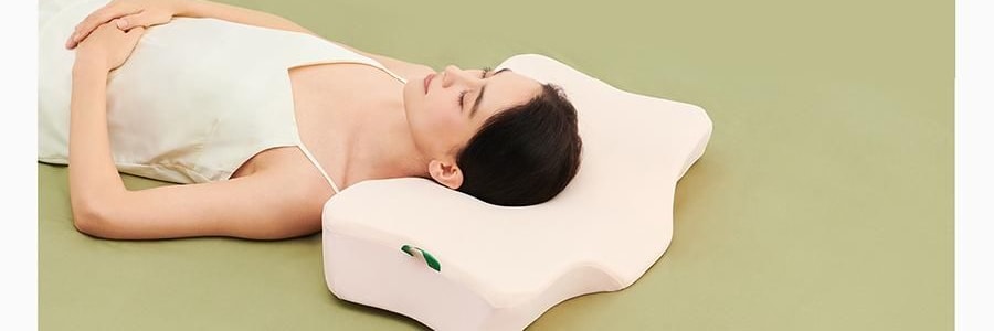 7C七西 蝶枕Air枕头护颈椎助睡眠 送礼推荐 人体工学枕头 樱花粉 600×400×110/90mm