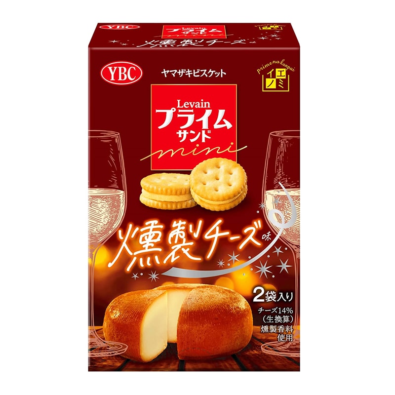 【日本直邮】 日本YBC 期限限定 熏制芝士夹心饼干 50g
