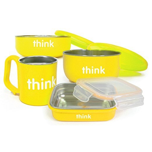 The Complete BPA Free Feeding Set-- Yellow