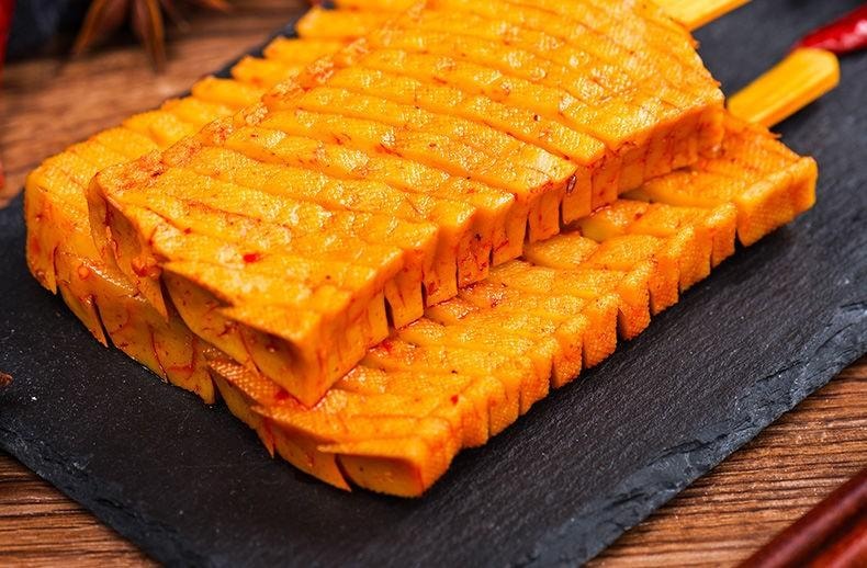 【中國直郵】 步步為贏 【蘭花乾子100g】豆乾製品香幹90後童年回憶兒時懷舊湖南特產 蘭花乾子精品包100克X1包