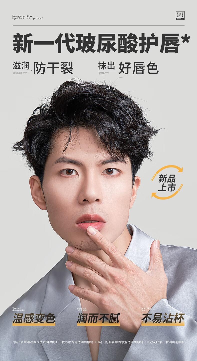 【中国直邮】 左颜右色 保湿防干裂 提亮唇色口红 凡士林玻尿酸变色润唇膏3.5g