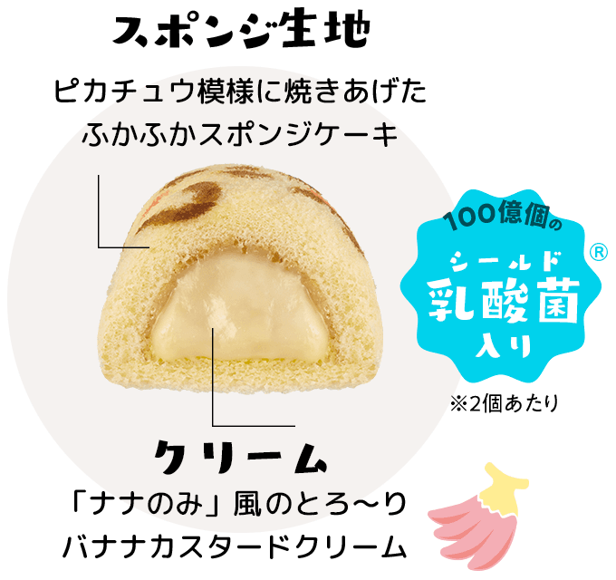 【日本直效郵件】 TOKYO BANANA東京香蕉蛋糕 聯名限定 皮卡丘 香蕉乳酸菌夾心蛋糕 8枚裝