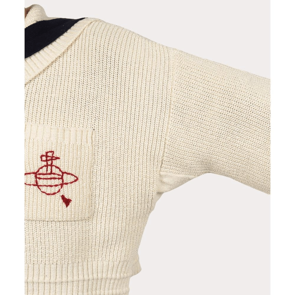 Vivienne Westwood 维维安·韦斯特伍德||村纱棉水手领短款上衣||白色 均码 商品番号:505812382