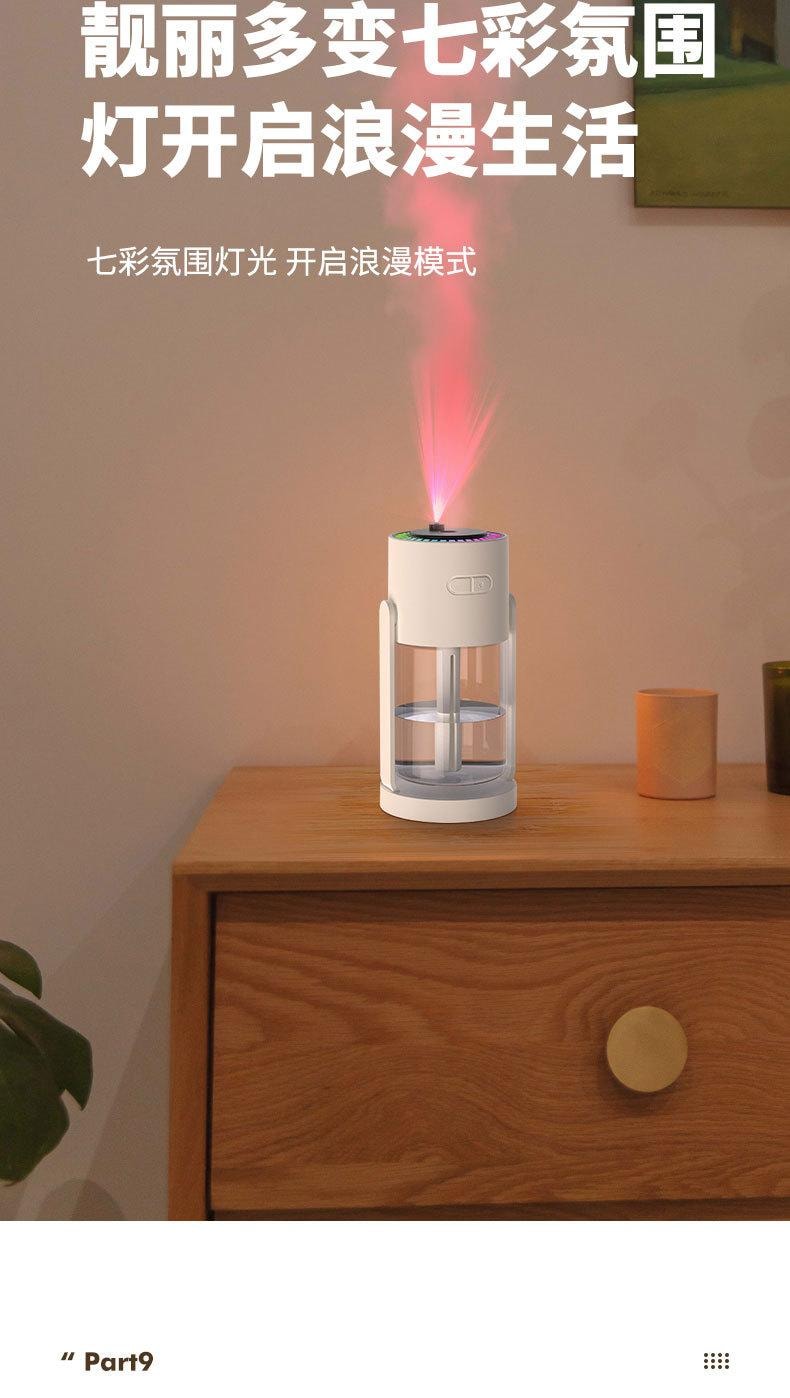 中國 LLD樂樂多 【光與霧的浪漫結合】可搖頭星空燈幻彩加濕器 粉紅色 1件