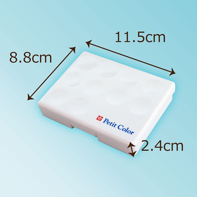 【日本直郵】Sakura櫻花 畫畫專用固體水彩顏料一組12色帶筆