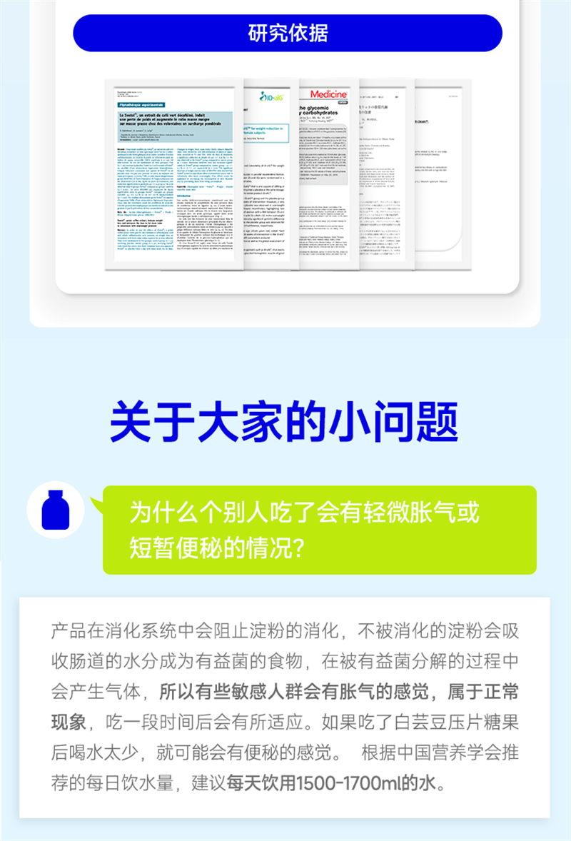 【美国现货秒发】 WONDERLAB万益蓝  白芸豆压片糖果阻断剂膳食纤维非酵素碳水  6片/袋