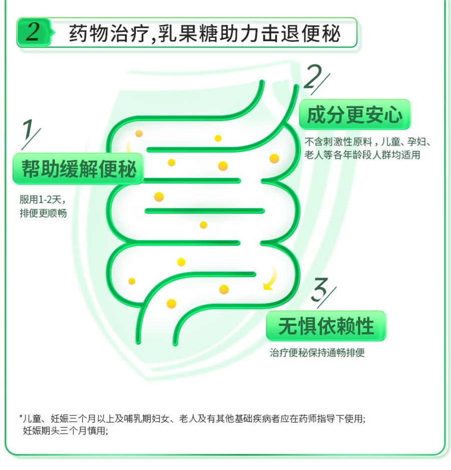 【中国直邮】 杜密克 乳果糖口服溶液 3盒 孕妇婴幼儿便秘润肠通便排毒益生菌特效药宿 15ml*6袋*3盒