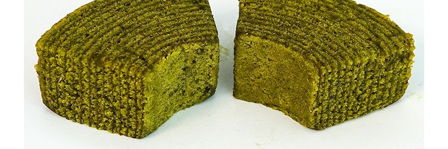 日本MARUKIN丸金 厚切年輪蛋糕 抹茶味 8枚入 200g【 使用宇治抹茶】
