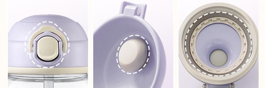 BUYDEEM北鼎 吸管吨吨杯子 便携水杯 800ml 紫藤花 DG78 