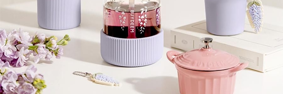 BUYDEEM北鼎 吸管吨吨杯子 便携水杯 800ml 紫藤花 DG78 