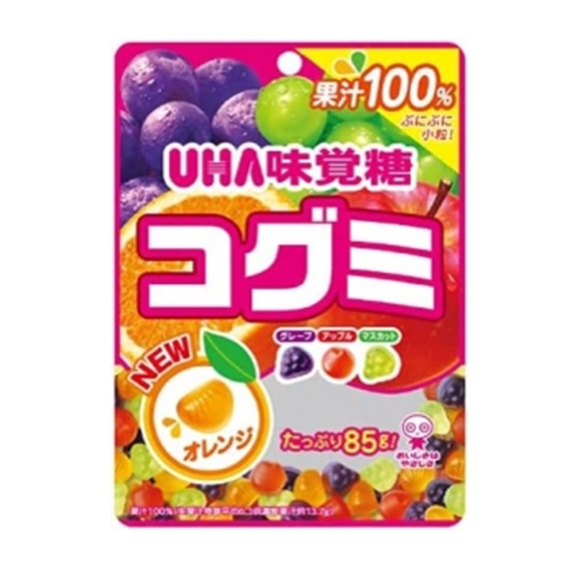 日本UHA悠哈 迷你软糖 什锦混合果味 85g