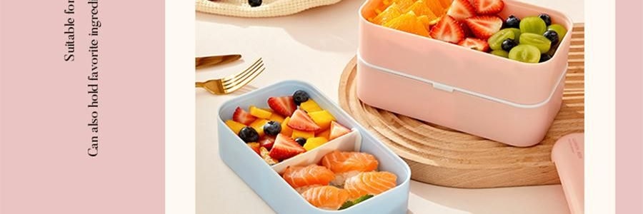 川島屋 melody雙層便當盒 便攜餐盒 18.8*10*11cm 【三麗鷗聯名】