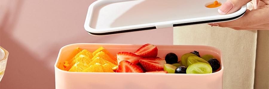 川島屋 melody雙層便當盒 便攜餐盒 18.8*10*11cm 【三麗鷗聯名】