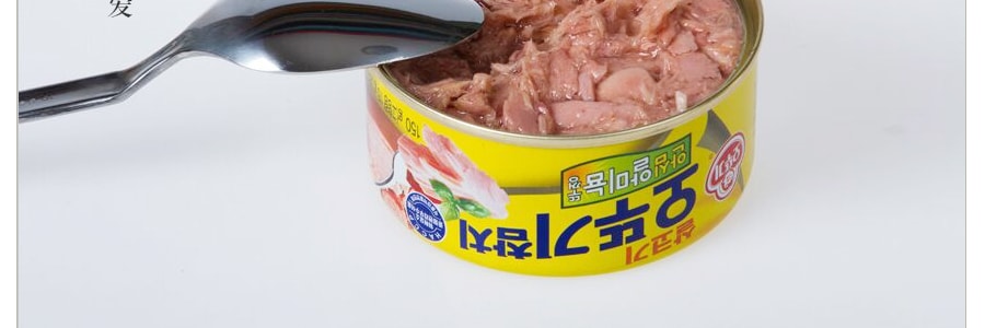 韩国OTTOGI不倒翁 金枪鱼罐头 油浸吞拿鱼 可制作饭团包饭沙拉 微辣 150g