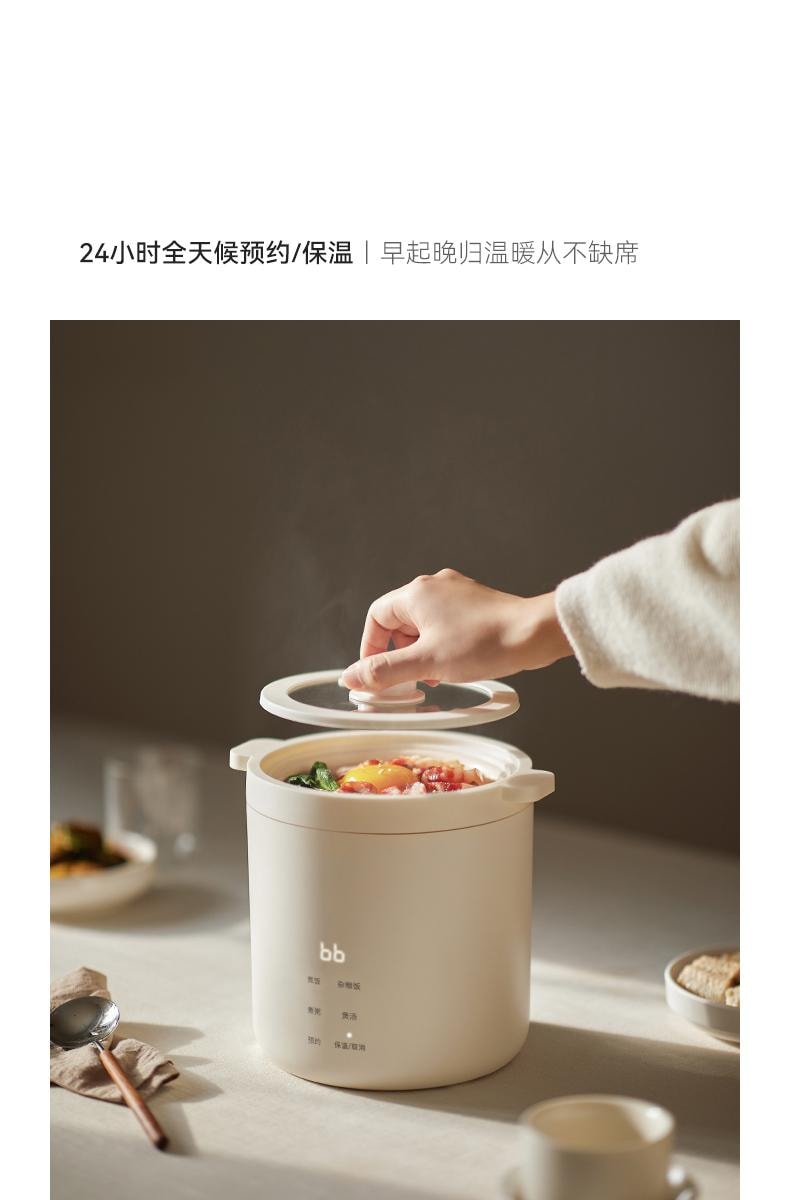 OLAYKS 1.2L 宿舍 宿舍神器迷你电饭煲1到2人一人电饭锅小型 不带蒸笼 电压110V-120V通用