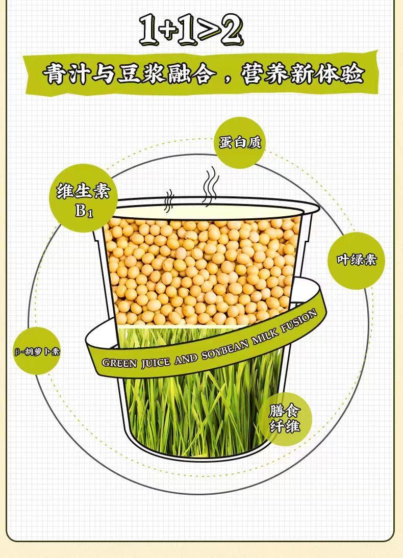 【中国直邮】 九阳豆浆 纤素青汁豆浆粉 405g*1袋