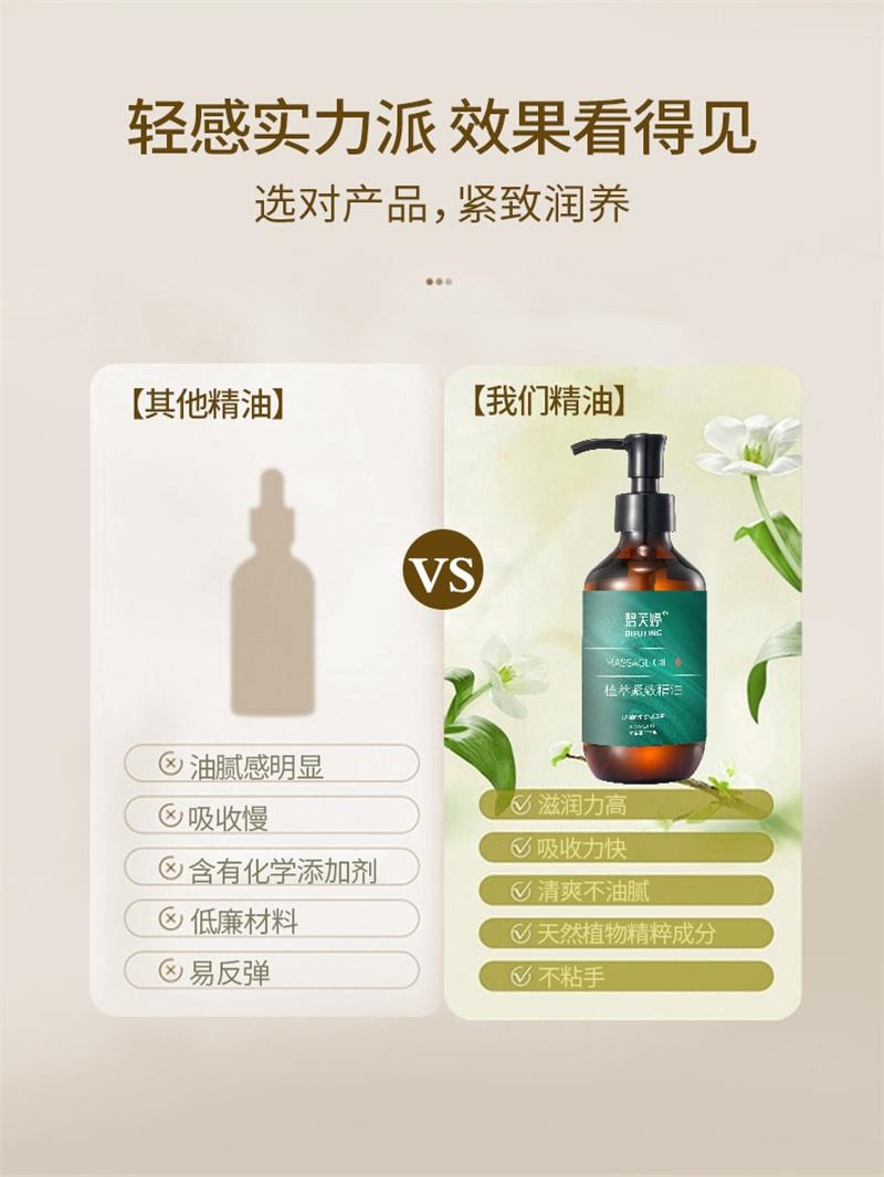 【中国直邮】 碧芙婷 小红书推荐 焕轻紧致精油按摩通全身经络腰腹部大小腿减小腹 200ml/瓶