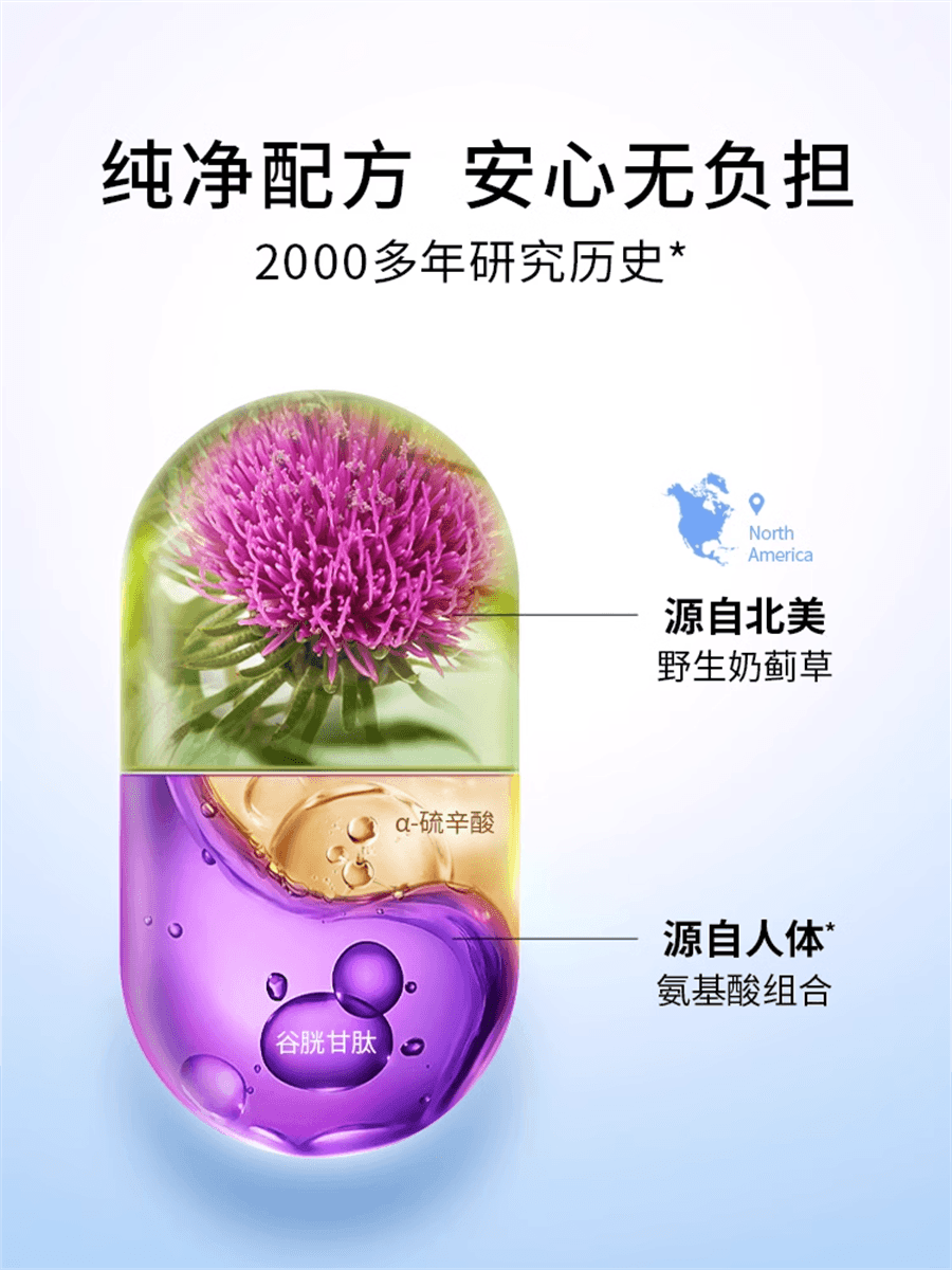 【中国直邮】德国 月神 小紫盒奶蓟草 熬夜加班应酬饮酒常备护肝片水飞蓟口服 56粒/盒