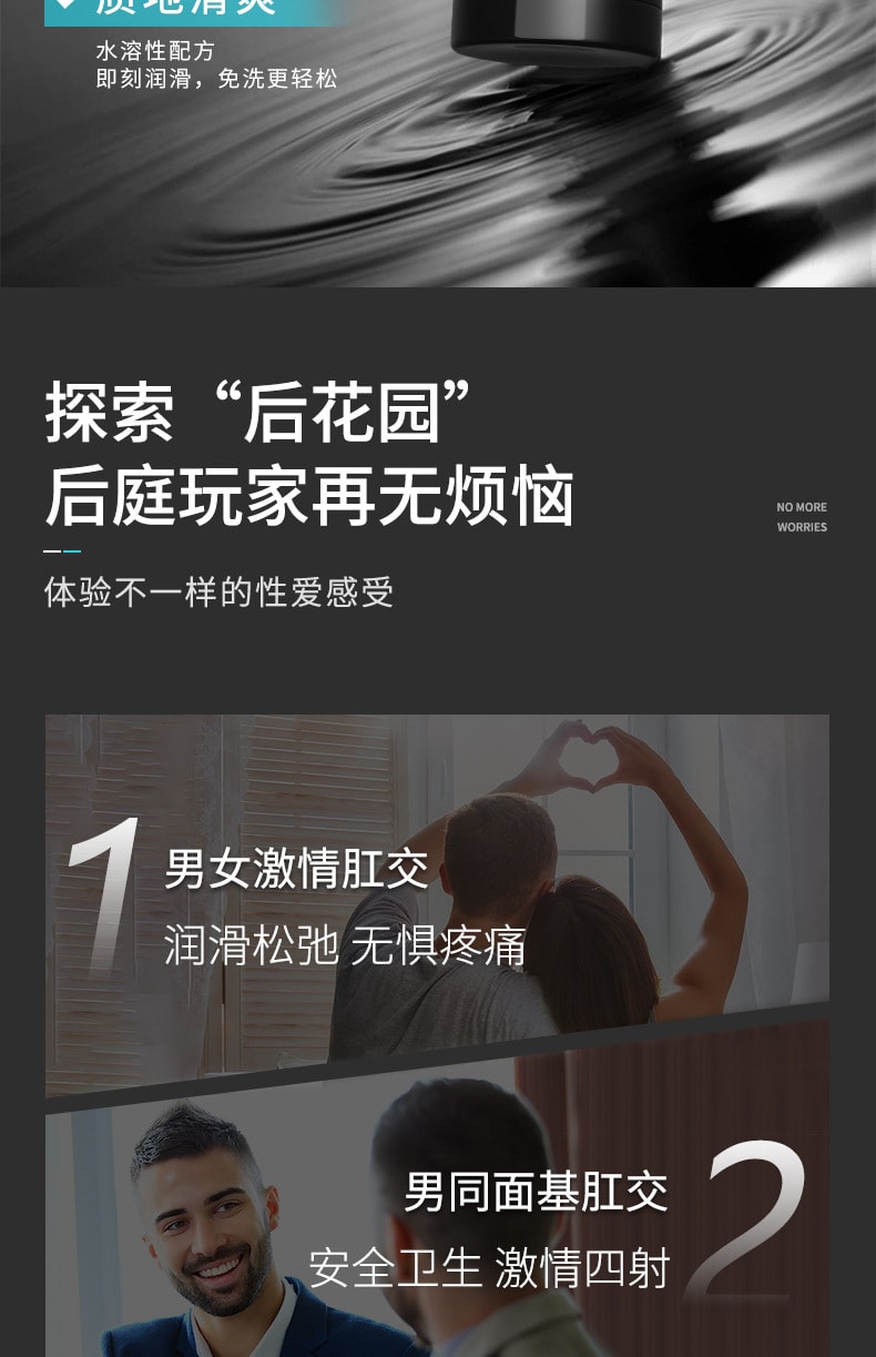 【中國直郵】廣權藥業 後庭人體潤滑油液劑 女同志Gay後庭男性用品 200ml/支