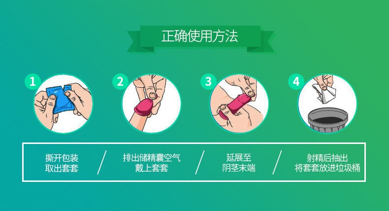 【中国直邮】第六感避孕套 10只装