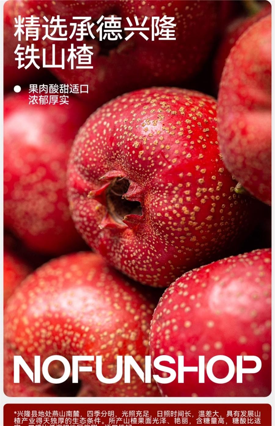 【中国直邮】  无趣的店 空心山楂干 无核山楂干果脯山楂球果干办公室健康零食80g/袋