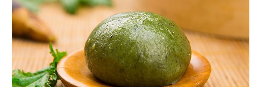 知味觀 艾草青團 豆沙餡 6枚入 420g【杭州特產】【青粿糯米團子】【收到後請冷藏】