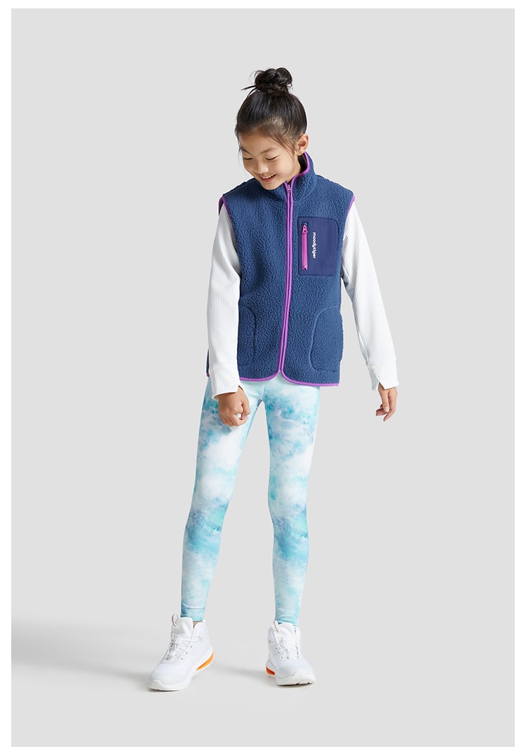 【中国直邮】moodytiger女童Queenie thermal紧身裤 光酝紫 110cm