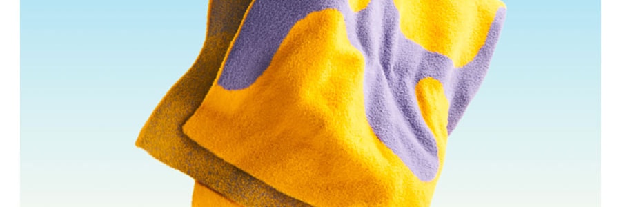 躺岛 毛绒海滩披肩毛毯 室盖毯居家办公舒适保暖毯子 黄盒子鱼+海兔紫【空调被】